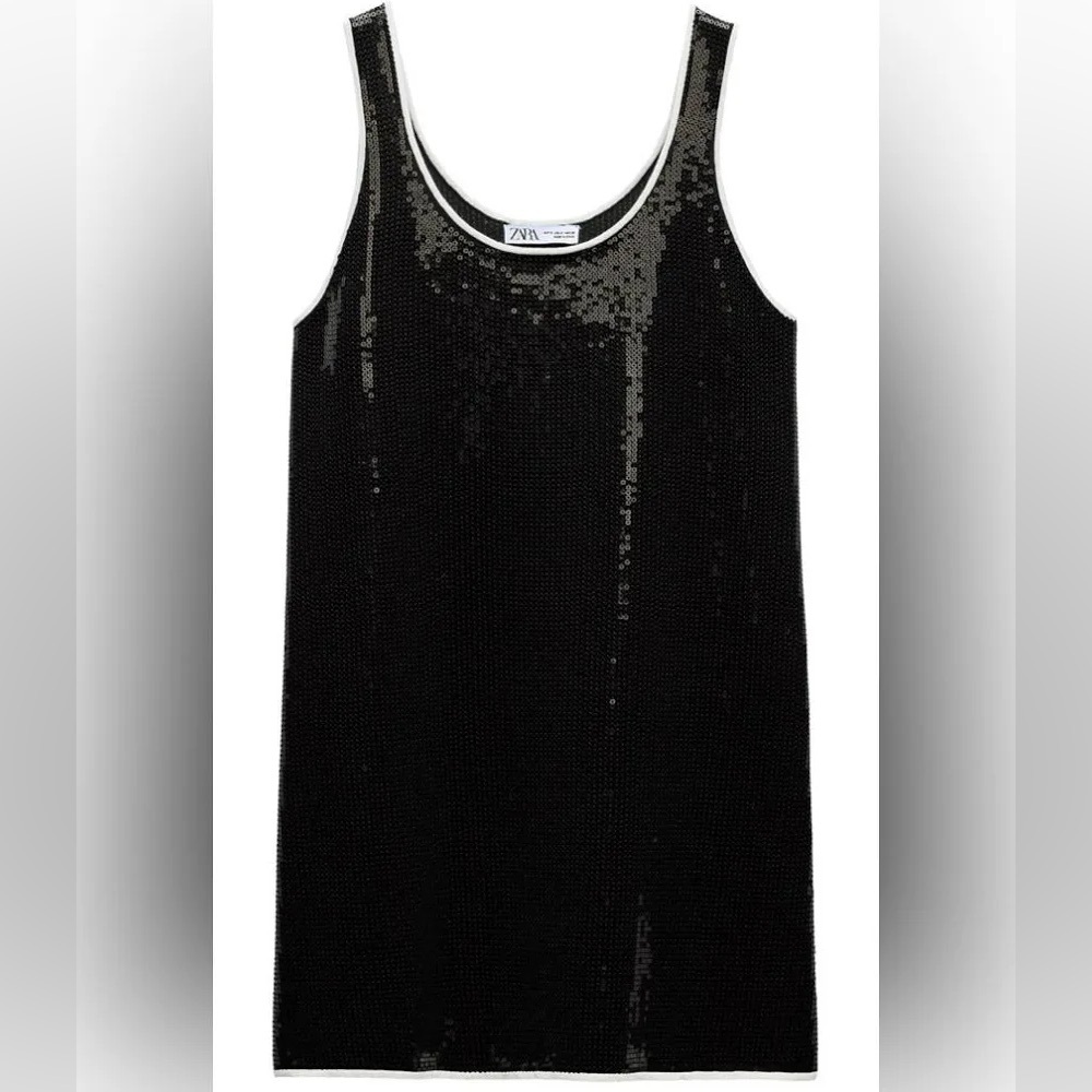 Zara sequin mini dress